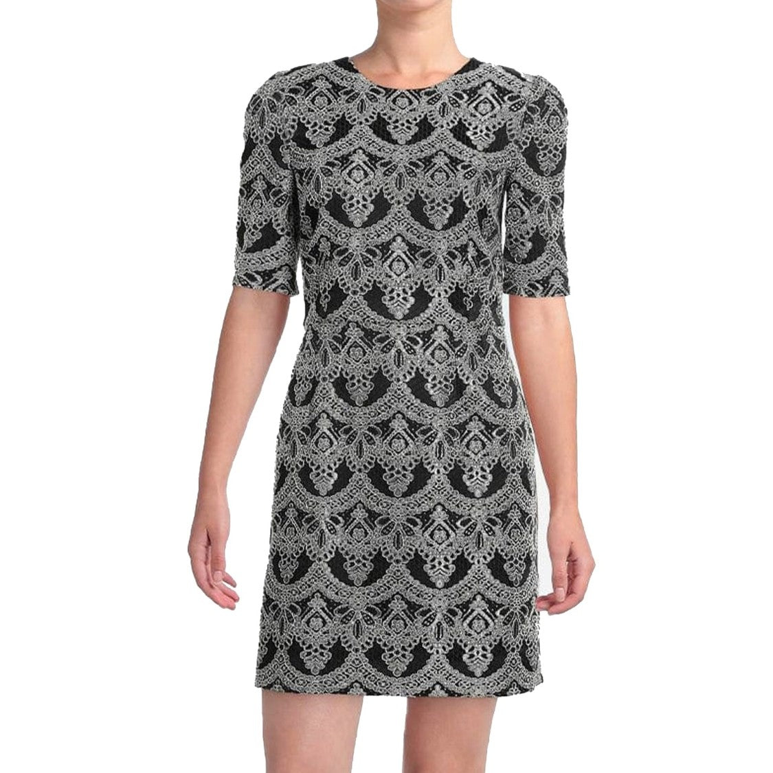 Dolce & Gabbana Jacquard Sheath Mini Dress