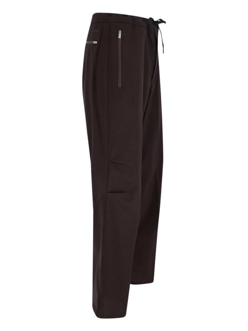 Laminar Wool Track Pants – Brown