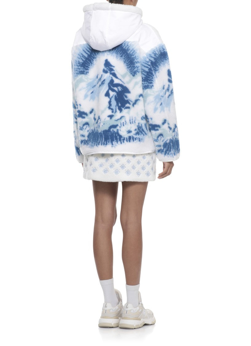 Casablanca Plush White Hoodie