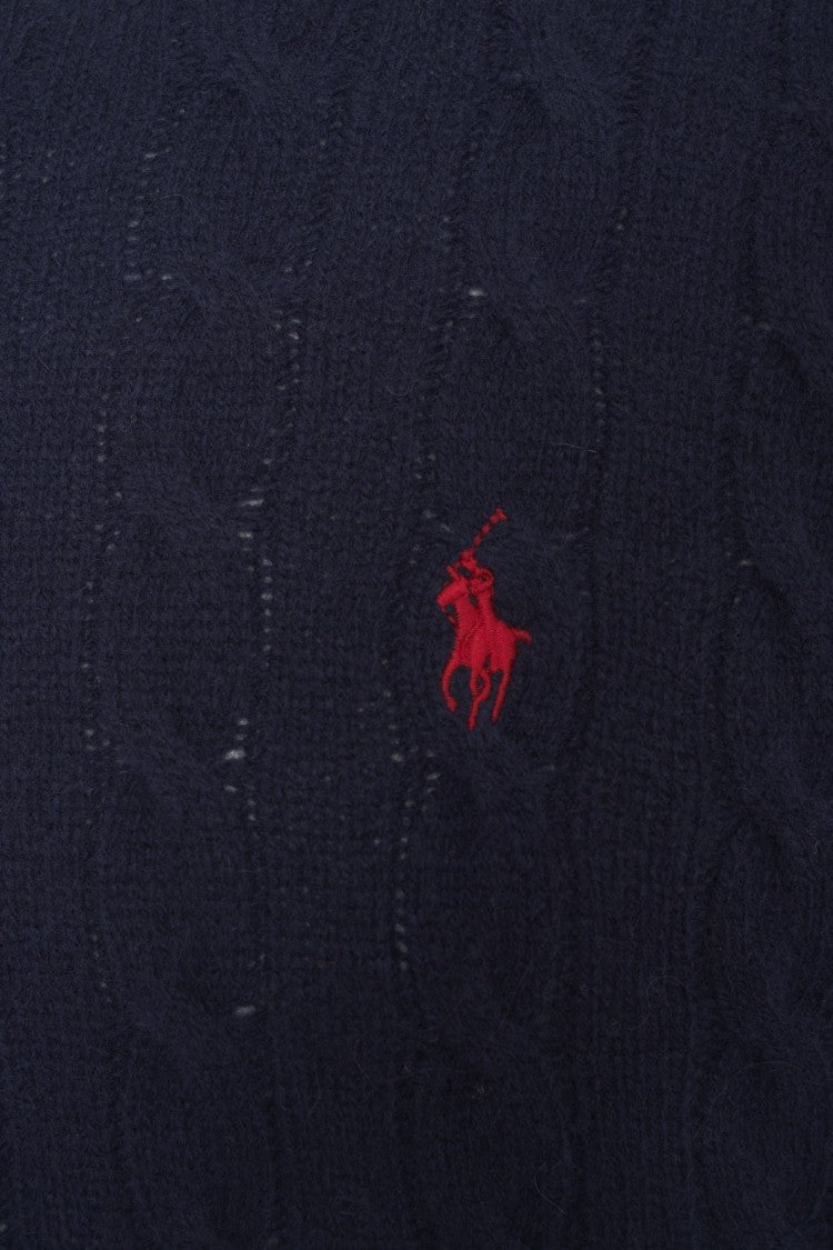 Polo Ralph Lauren Cable Knit Sweater With Logo Embroidery