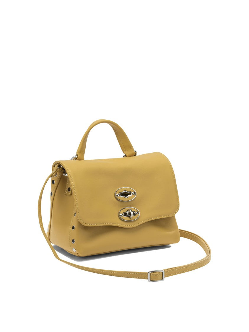 Zanellato Structured Leather Handbag With Silver-Tone Accents
