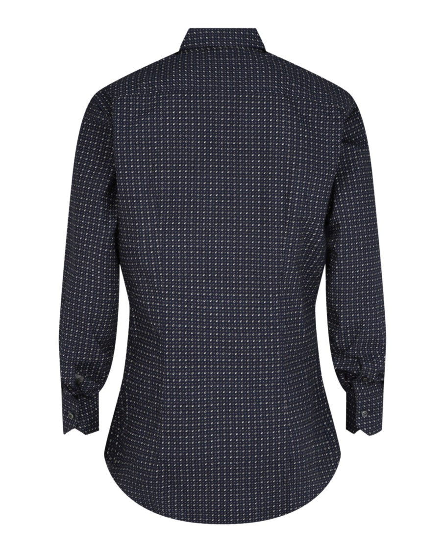 Brioni Slim-Fit Micro-Geometric Print Shirt