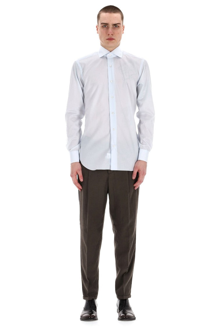 Barba Journey Line Poplin Tailored Shirt