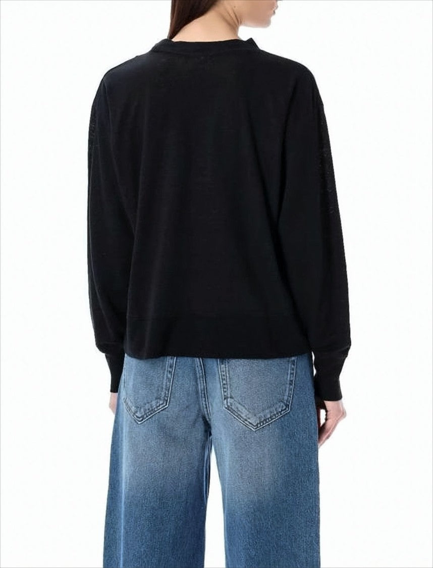 Isabel Marant Relaxed Fit Long-Sleeve Linen Top