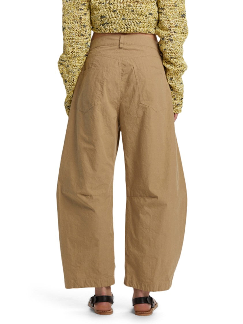 Phisique Du Role Wide-Leg Trousers In Textured Ripstop Fabric