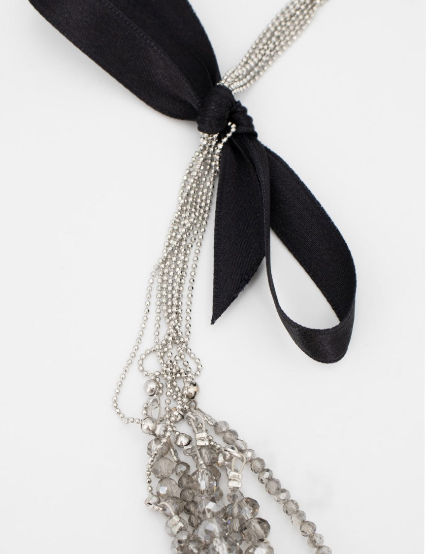 Panicale Contemporary Multi-Strand Necklace With Shiny Beads