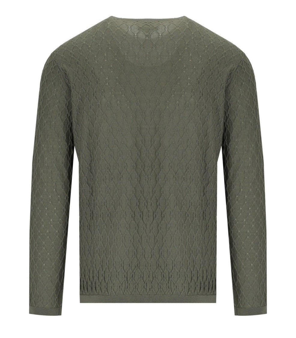 Emporio Armani Military Green Crewneck Sweater