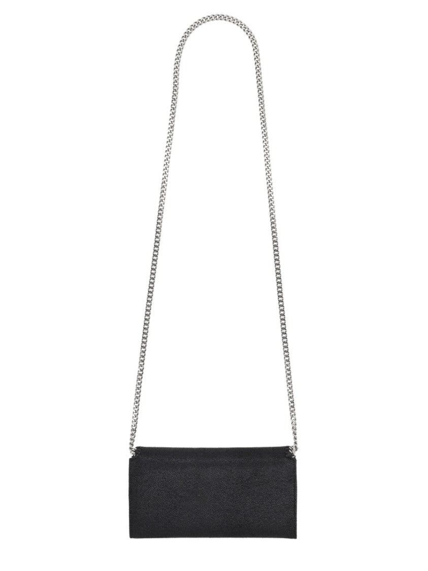Stella Mccartney Rectangular Shoulder Bag With Silver Chain Detail