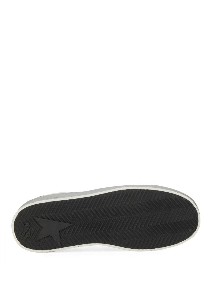 Golden Goose Stardan Leather Metallic Sneakers