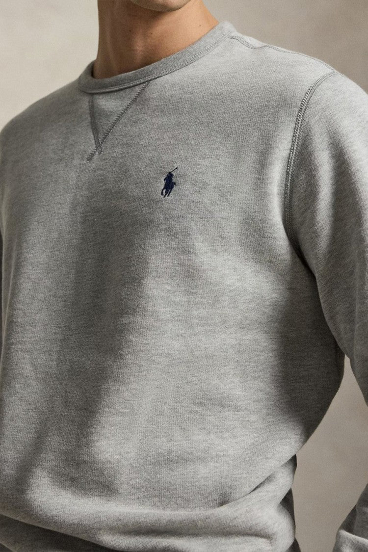 Polo Ralph Lauren Heather Grey Crew-Neck Sweatshirt