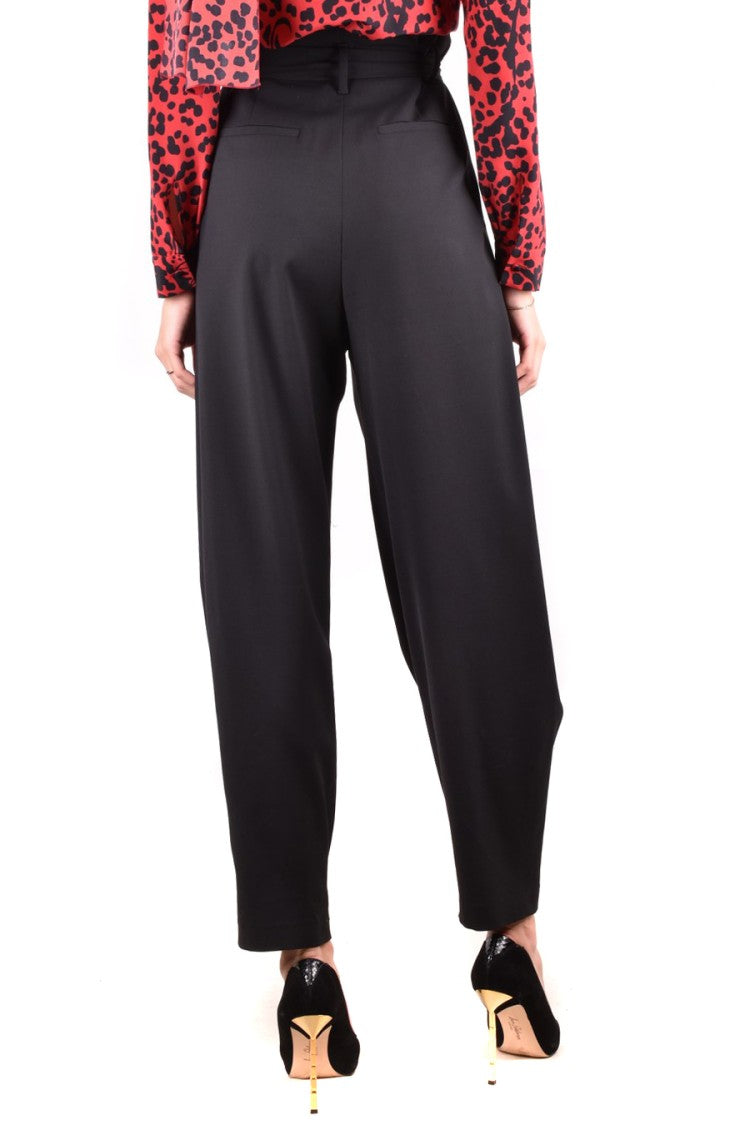 Red Valentino High-Waisted Paperbag Trousers With Wide Belt