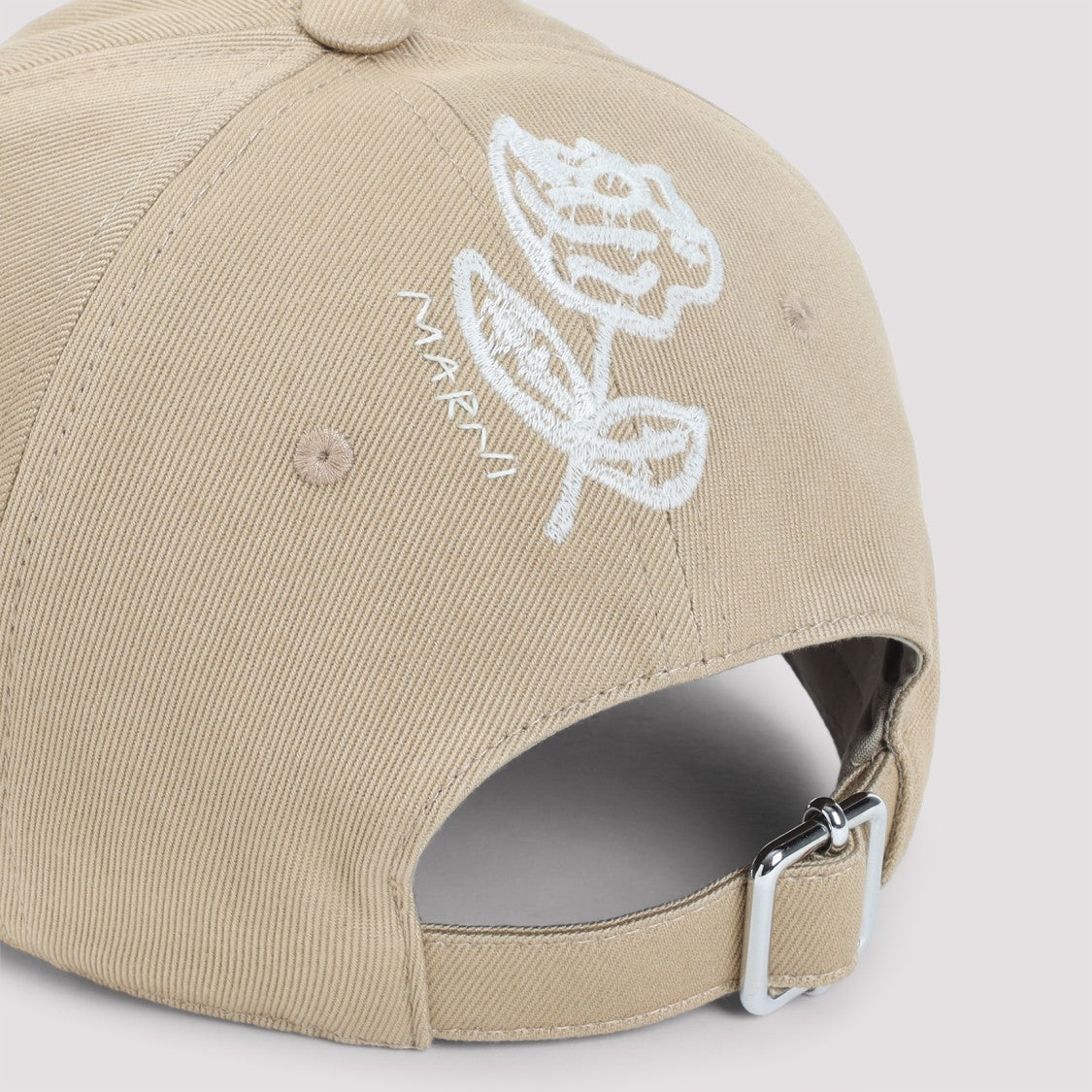 Marni Beige Cotton Hat