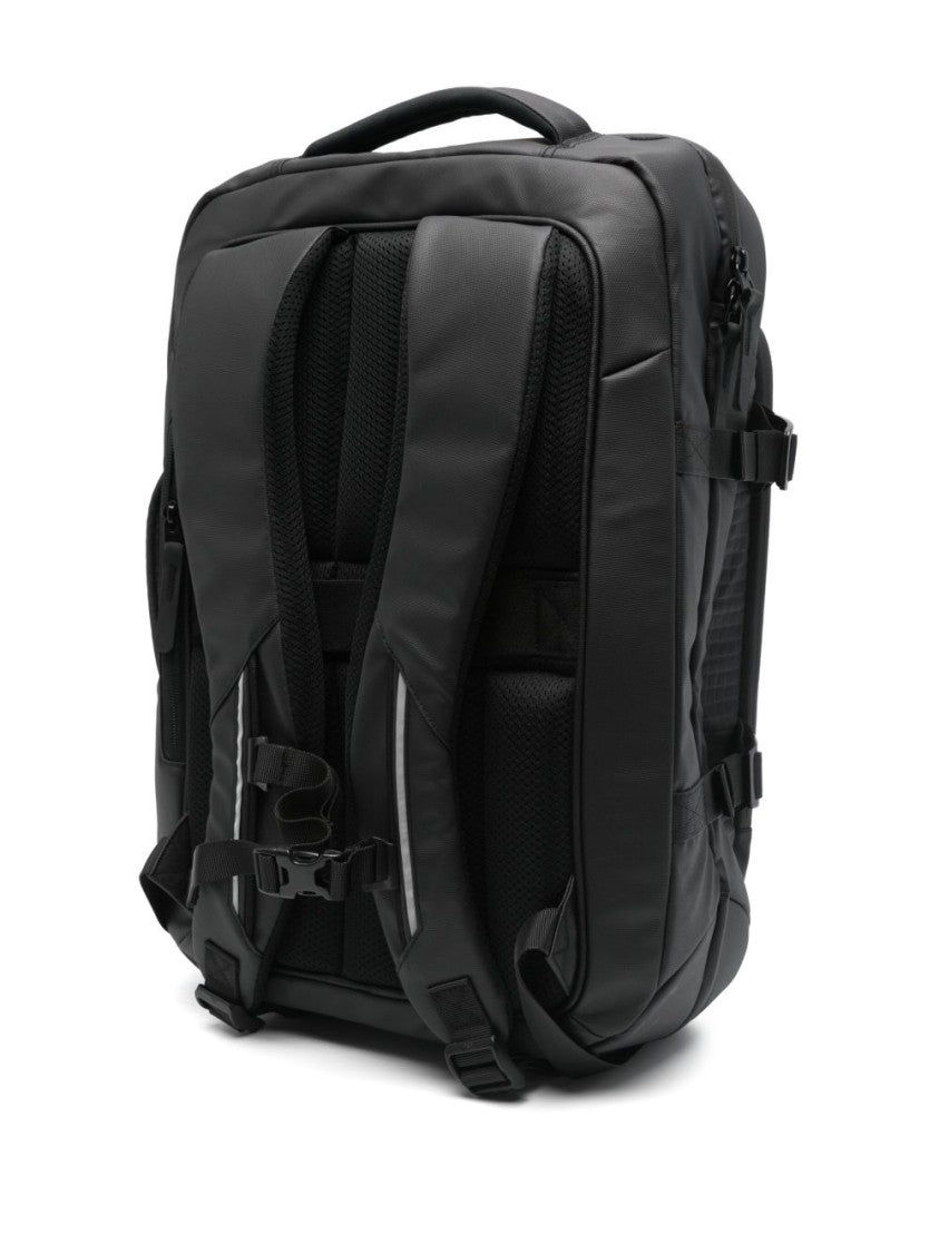 Peuterey Structured Black Bag With Minimalist Design