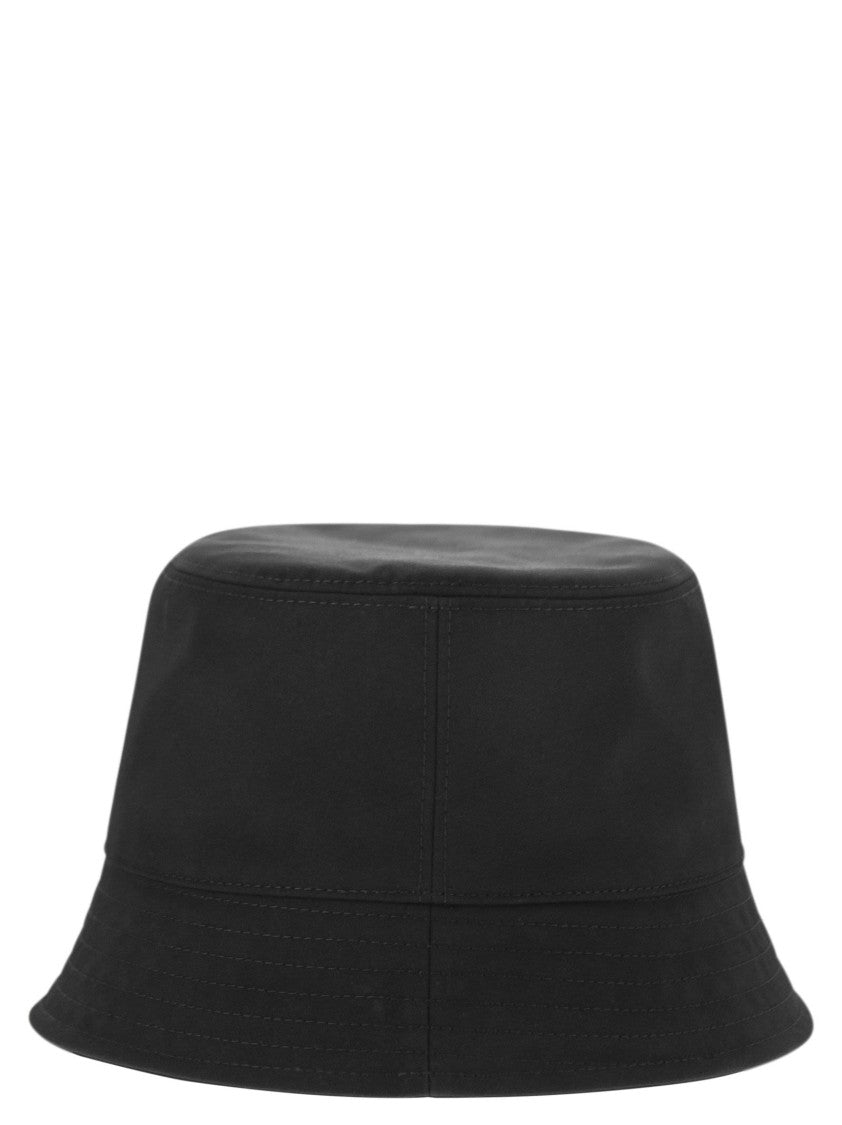 Moncler Structured Black Micro Cotton Bucket Hat