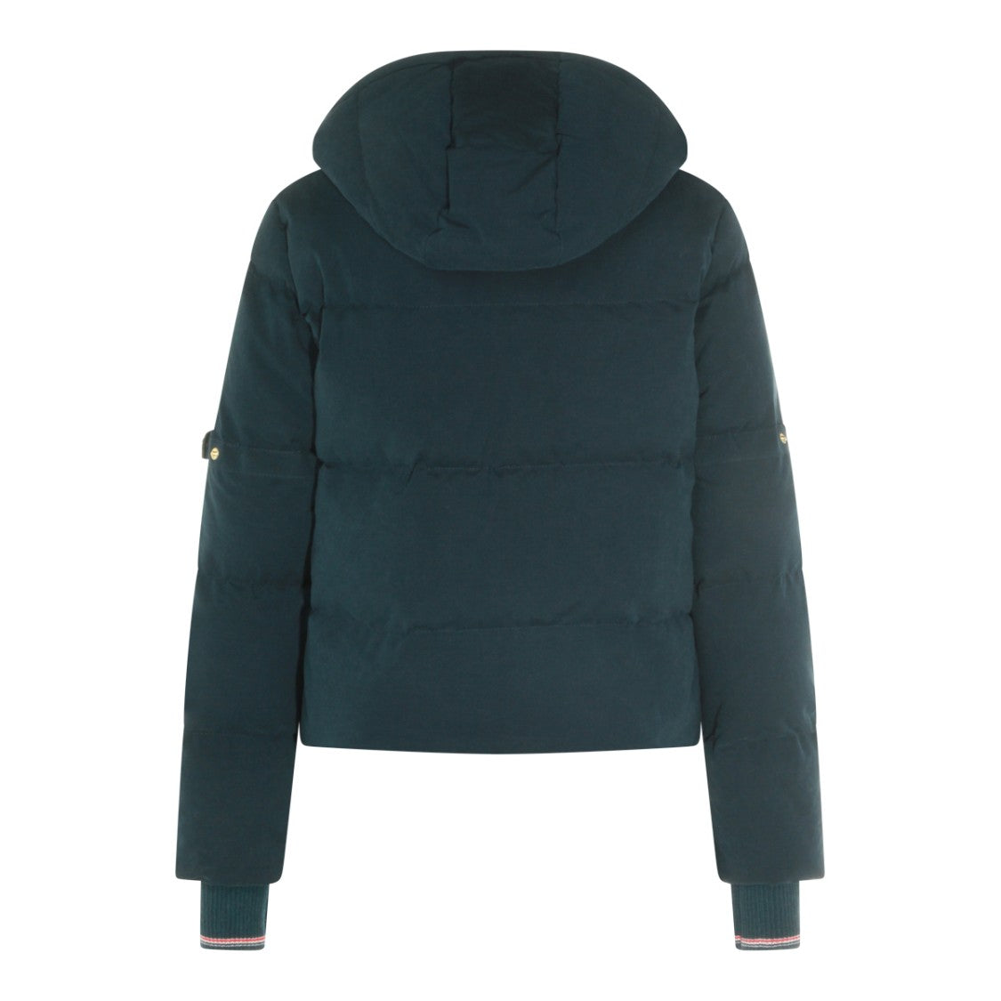 Thom Browne Down Jacket With Detachable Hood And Iconic Striped Accents