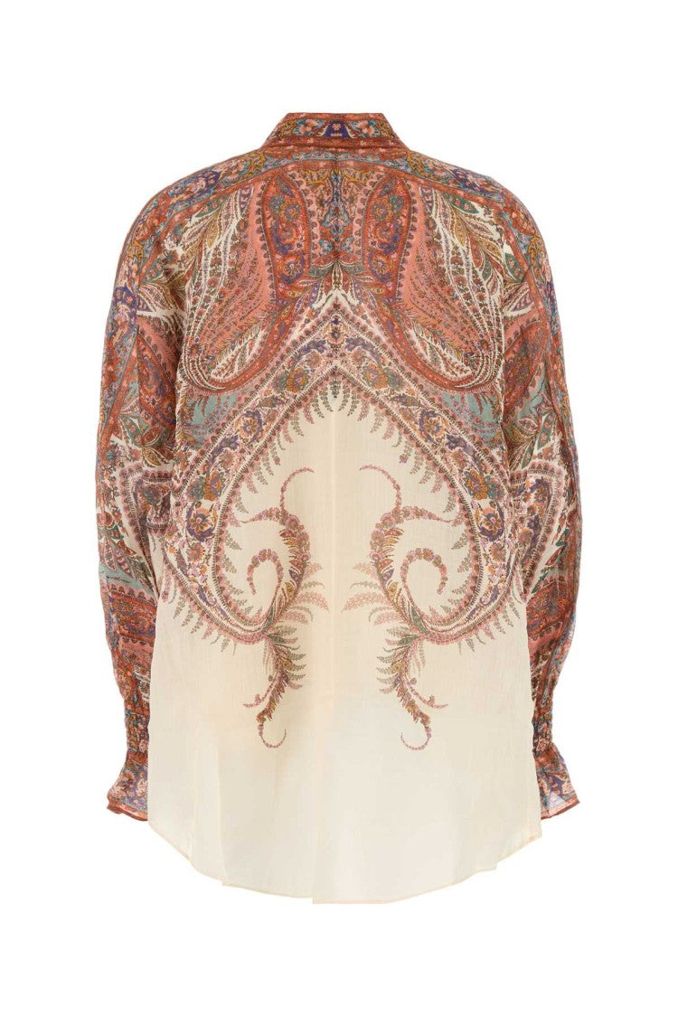 Zimmermann Printed Ramie Rhiannon Blouse