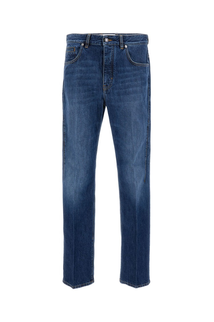 Givenchy Straight-Leg Denim Jeans With Classic Five-Pocket Design And Embroidered Logo