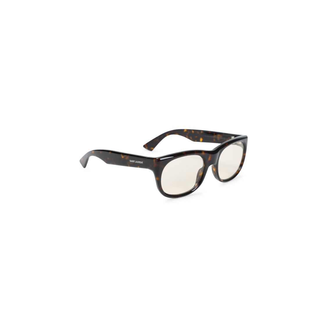 Saint Laurent Rich Brown Acetate Sunglasses With Tortoiseshell Detail
