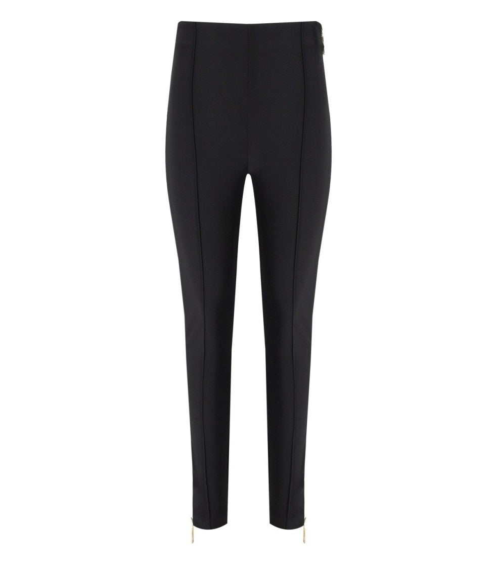 Elisabetta Franchi Black Zipped Trousers