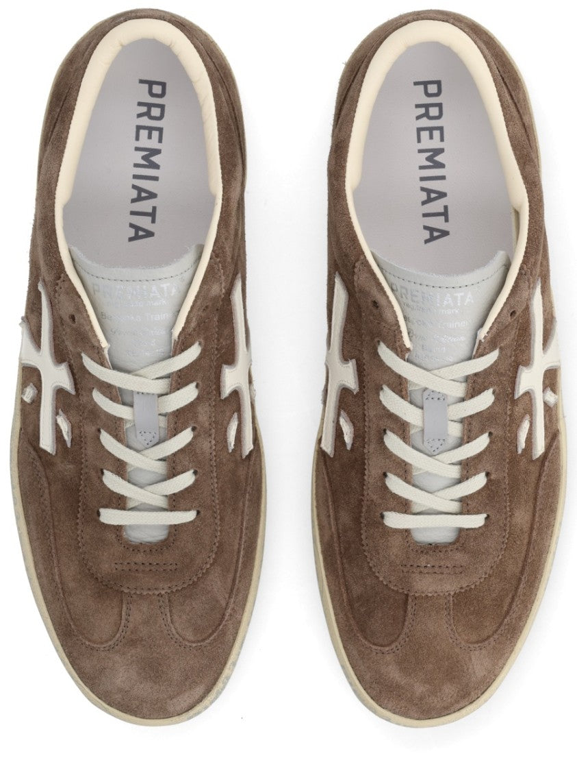 Premiata David Suede Leather Low Sneakers