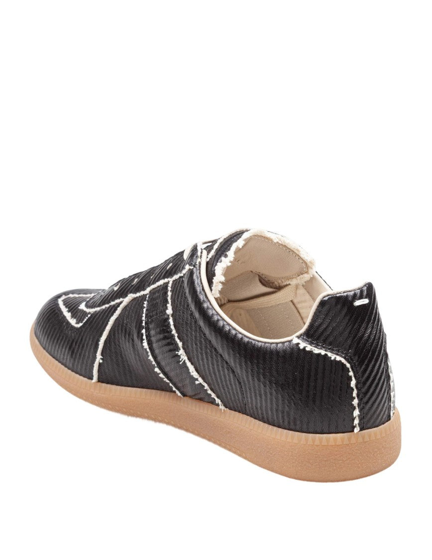 Maison Margiela Replica Sneakers In Shiny Leather