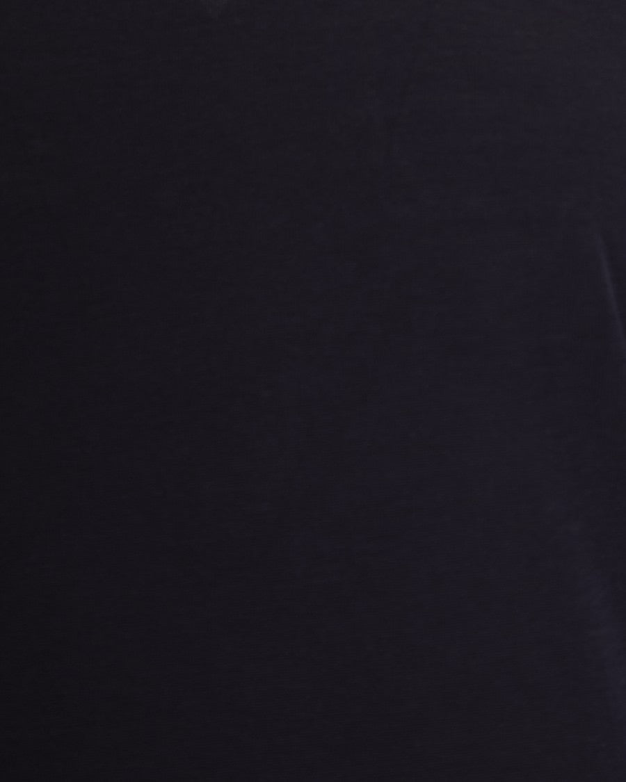 Herno Glam Knit Effect Navy Blue T-Shirt