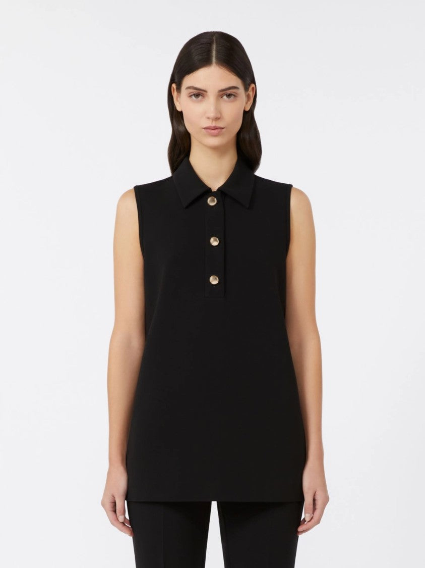 Max Mara Refined Black Polo Sweater