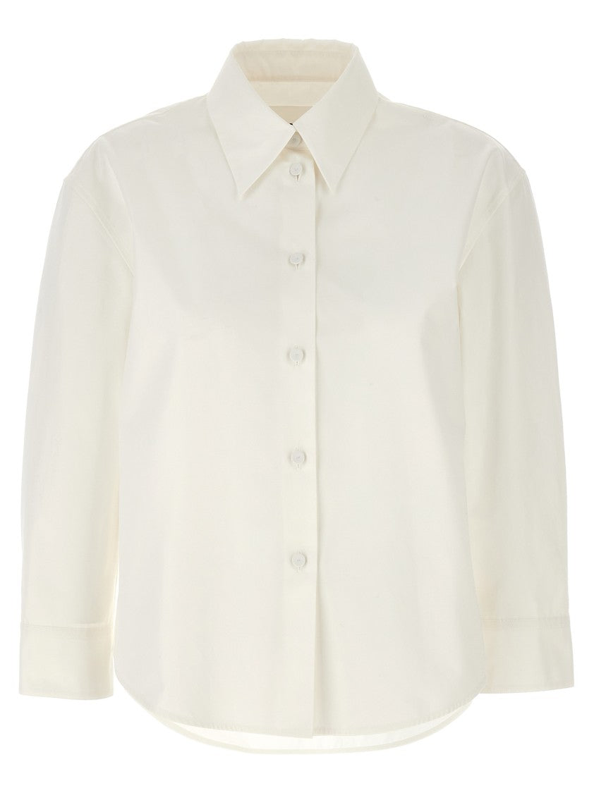 Jil Sander Cotton Poplin Shirt With Button Closure
