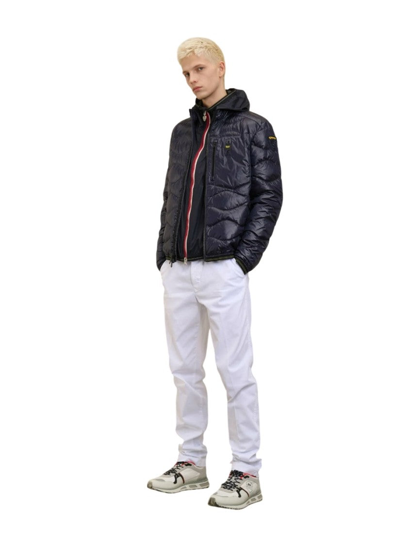 Blauer Feather-Padded Blue Down Jacket