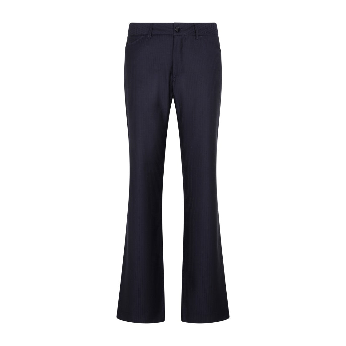 Etro Blue Wool Bootcut Trousers