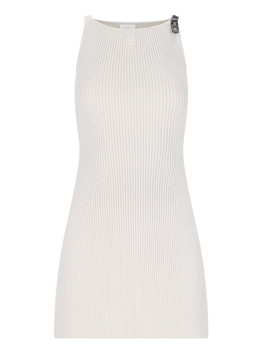 Courrèges Mini Ribbed Dress