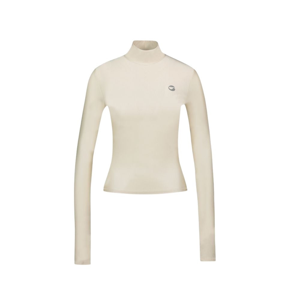 Coperni High Neck T-Shirt - Nylon - Beige