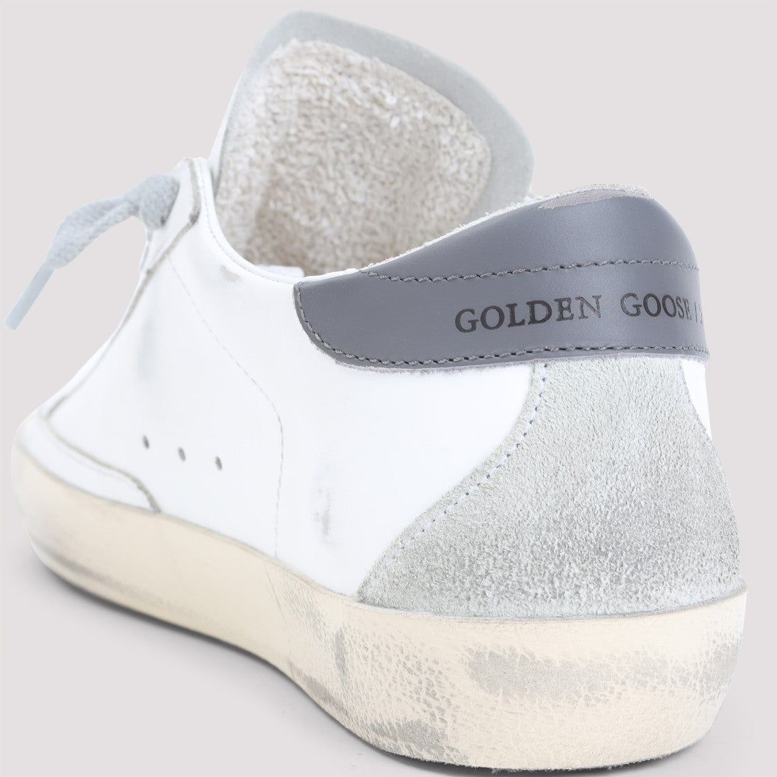 Golden Goose White Cow Leather Superstar Sneakers