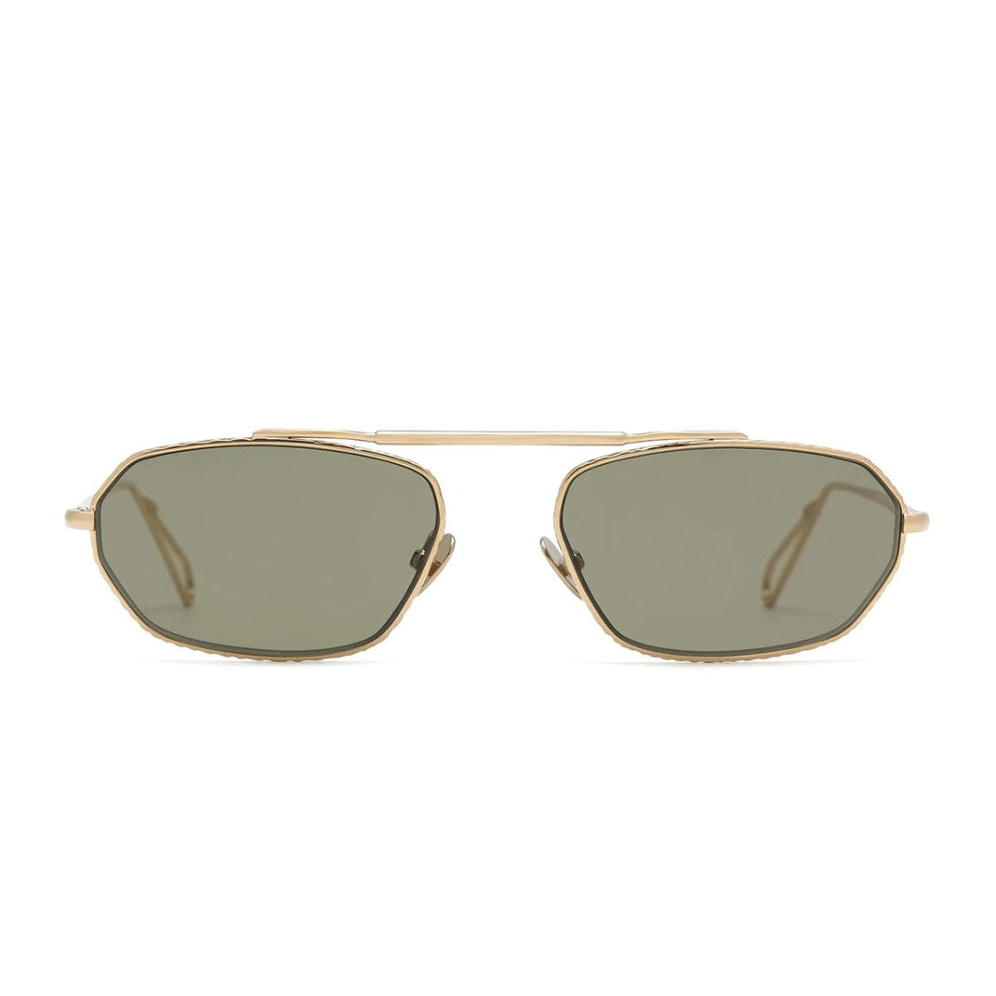 Ahlem Champagne Anjou Minimalist Metal Sunglasses