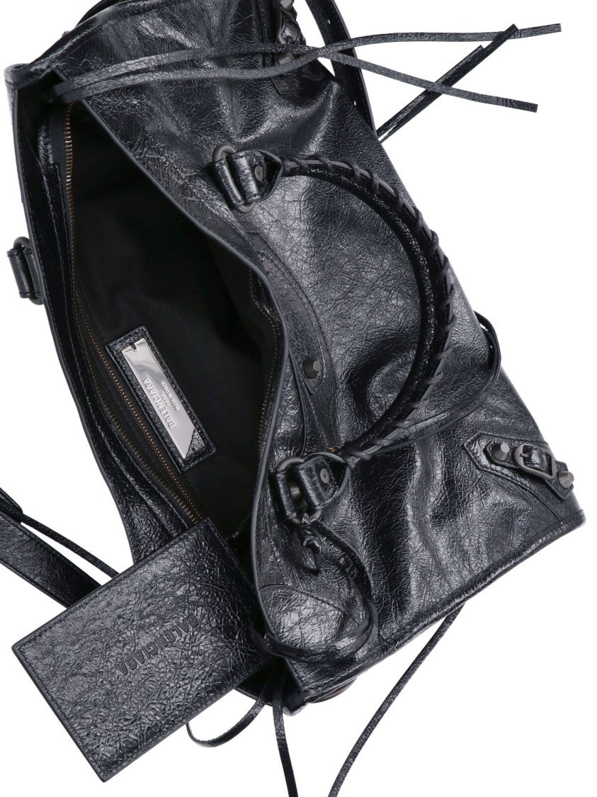 Balenciaga Black Medium Le City Lamb Bag