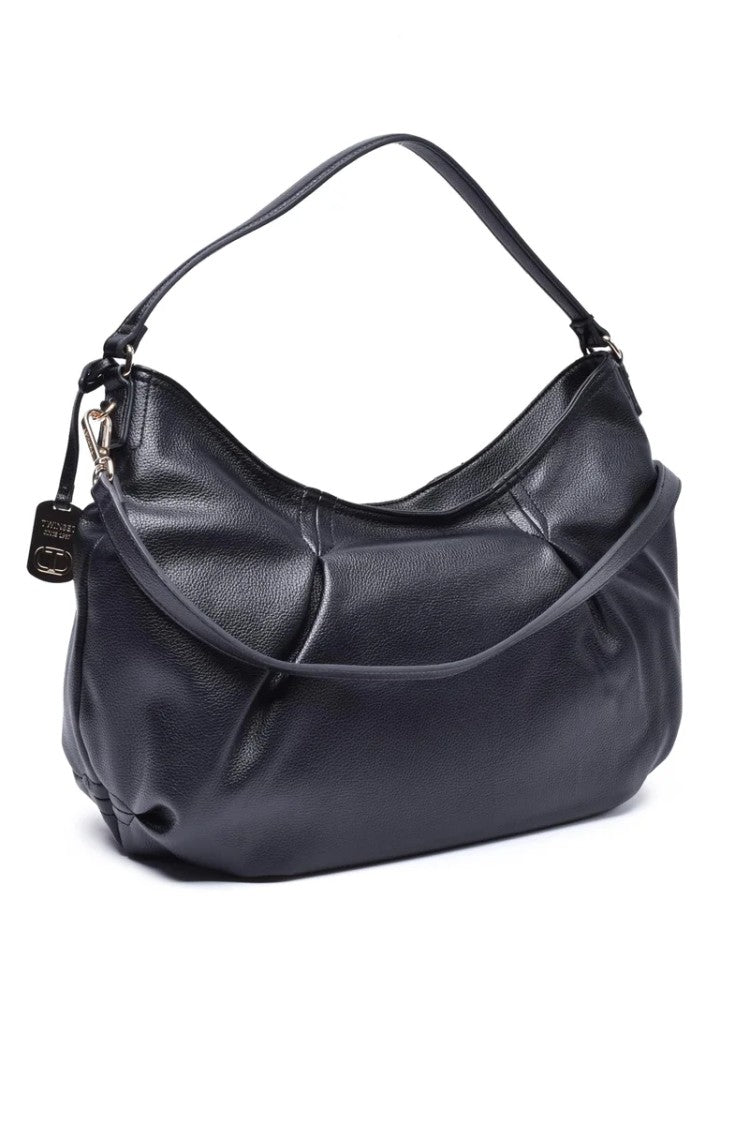 Twin-Set Large Hobo Bag Black