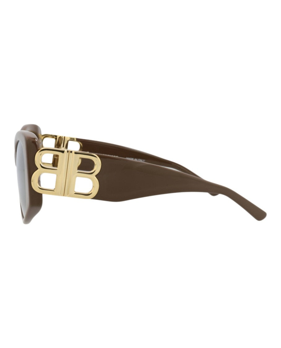 Balenciaga Cat Eye Recycled Acetate Sunglasses With Bold Logo Accent