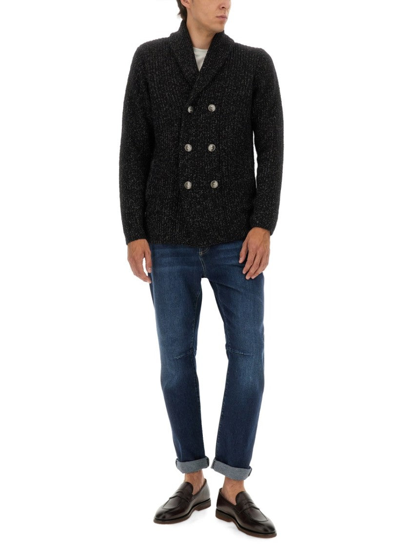 Brunello Cucinelli Double-Breasted Cardigan With Luxurious Wool