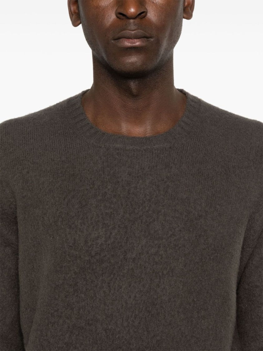 Drumohr Charcoal Grey Long Sleeve Crew Neck Sweater