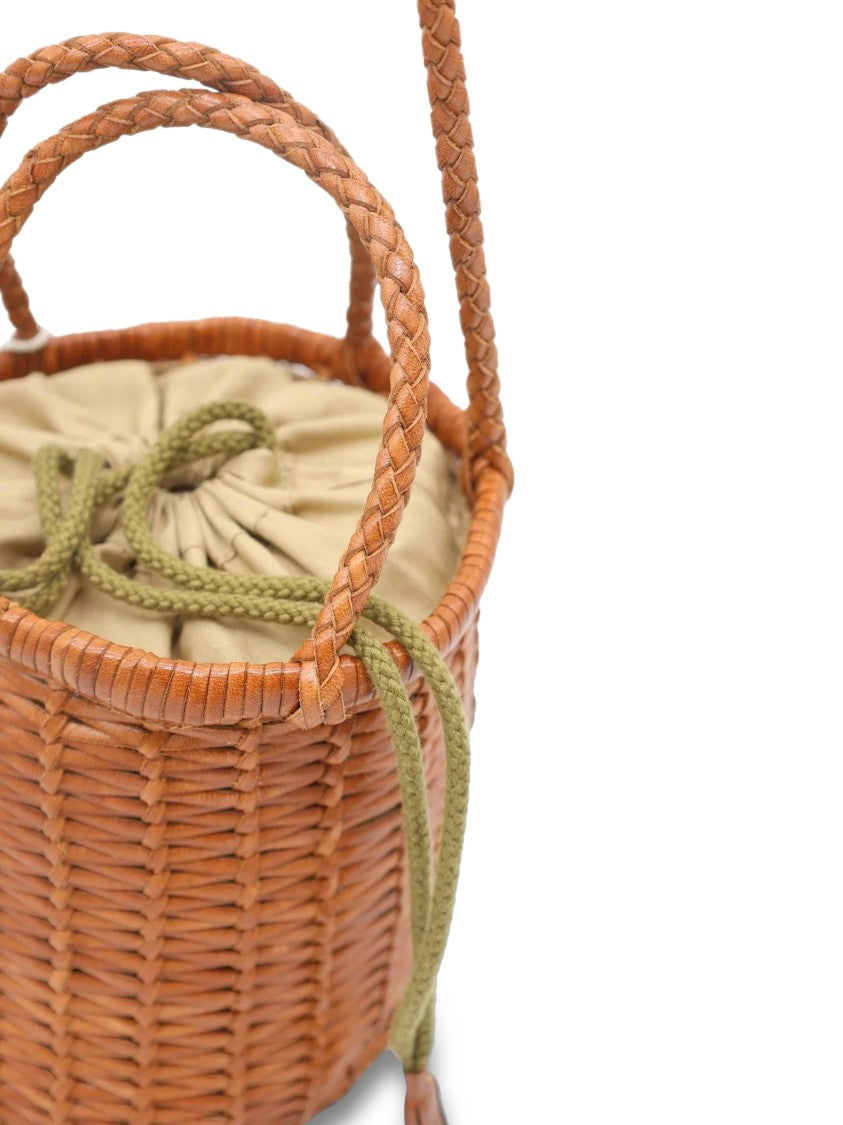 Dragon Diffusion Structured Woven Buff Leather Mini Bag