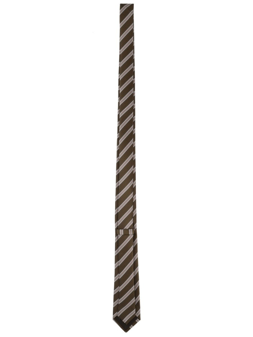 Tom Ford Diagonal Striped Pointed Tip Silk Tie
