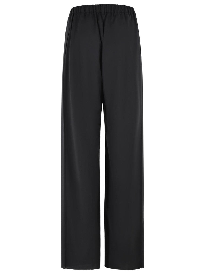 Max Mara 'Editto' Black Virgin Wool Pants