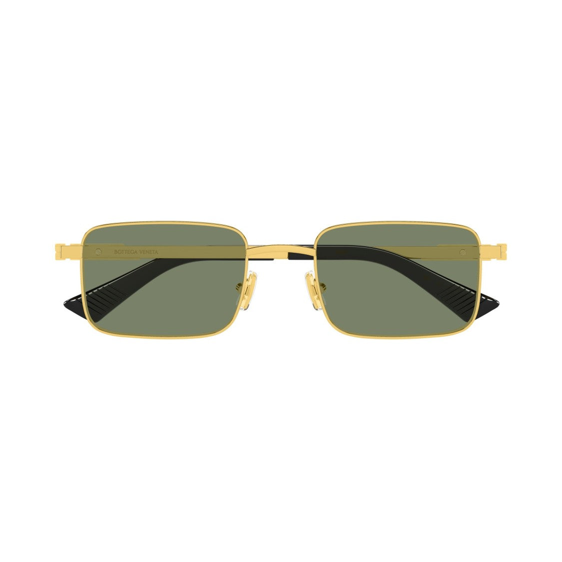 Bottega Veneta Bv1469s Rectangular Metal Sunglasses