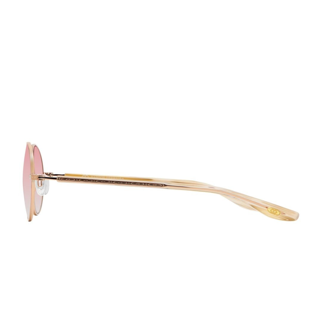 Barton Perreira Gradient Pink Anamcara Round Sunglasses