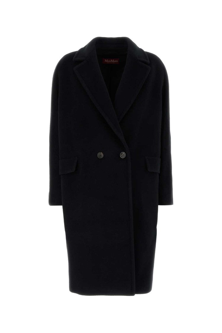 Mm Studio Black Wool Cocco Coat