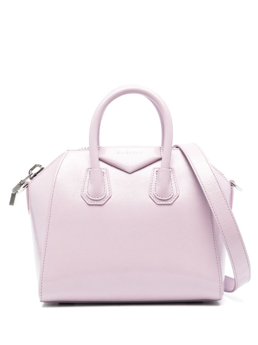 Givenchy Orchid Purple Shoulder Bag With Adjustable Strap And Zip Closure