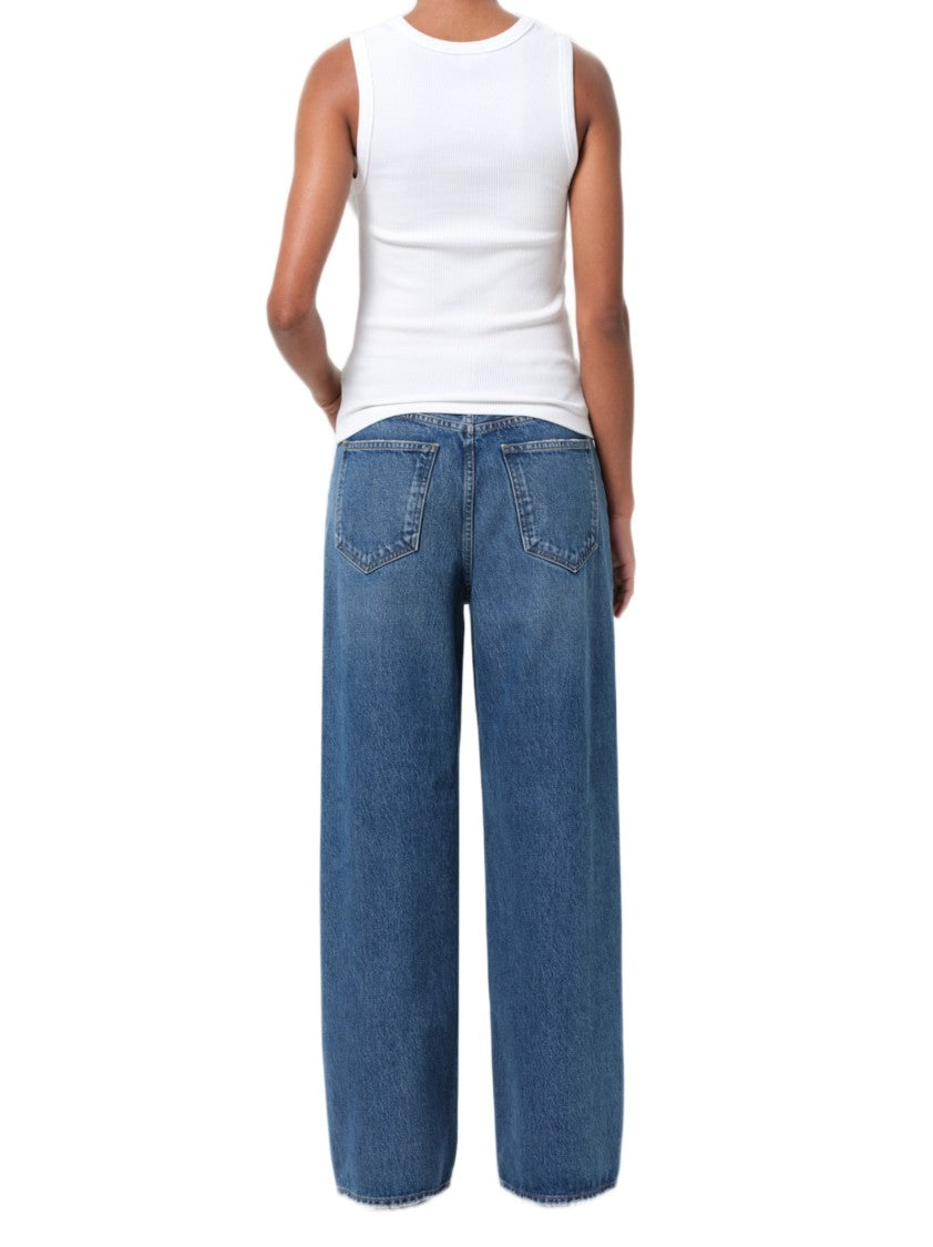 Agolde Baggy Mid-Rise Jeans With Classic Five-Pocket Design