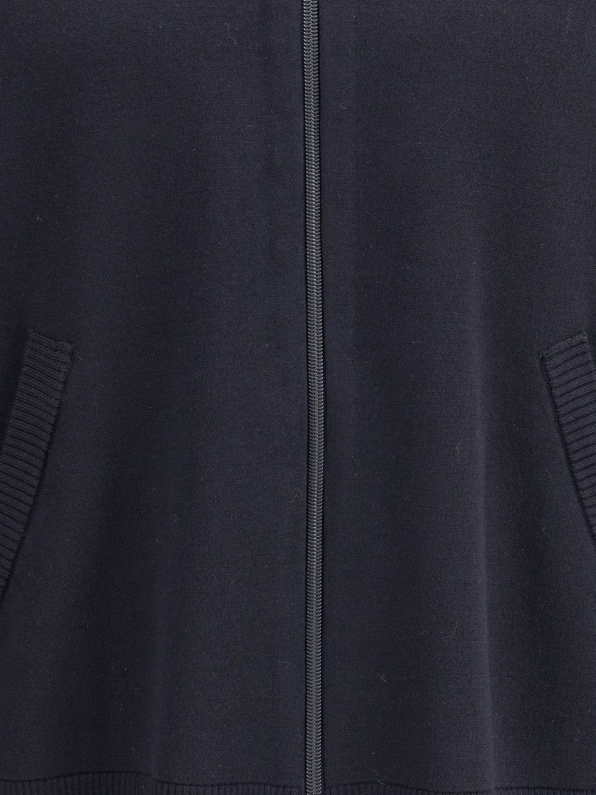 Thom Browne Minimalist Ribbed Sweater With Classic Fit