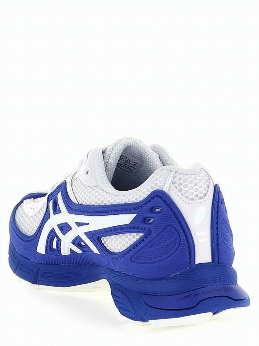 Comme Des Garçons White Breathable Mesh Synthetic Leather Sneakers