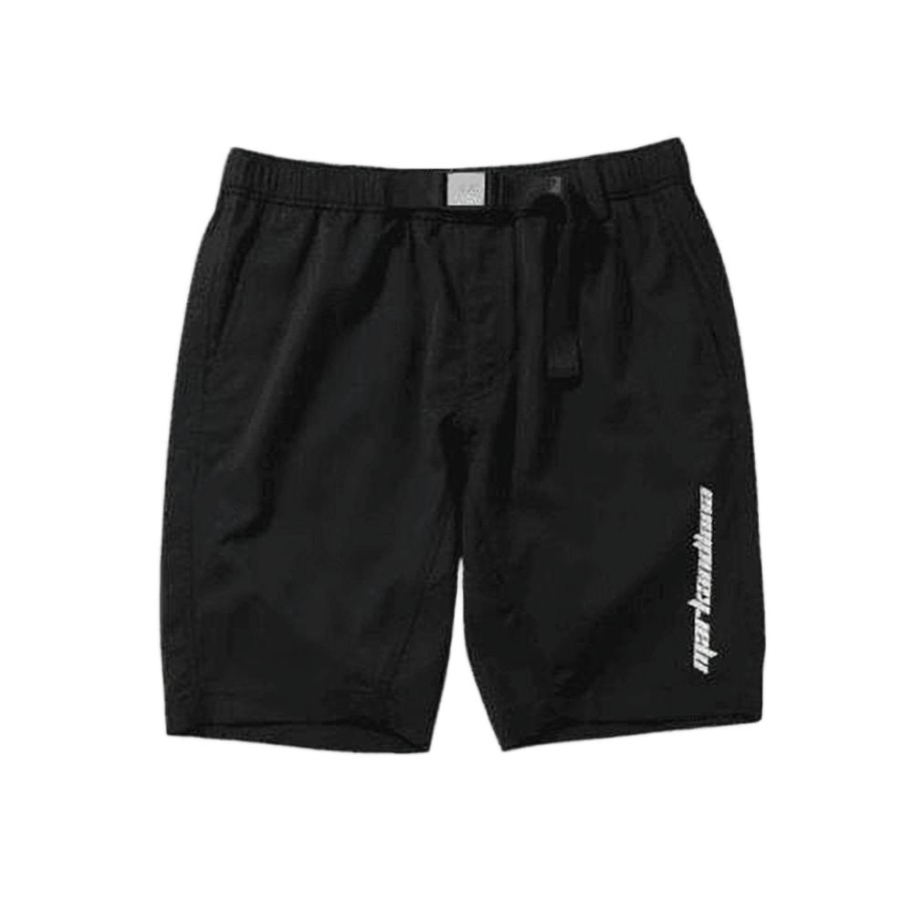 Mark&Lona Minimalist Black Shorts With Adjustable Waistband